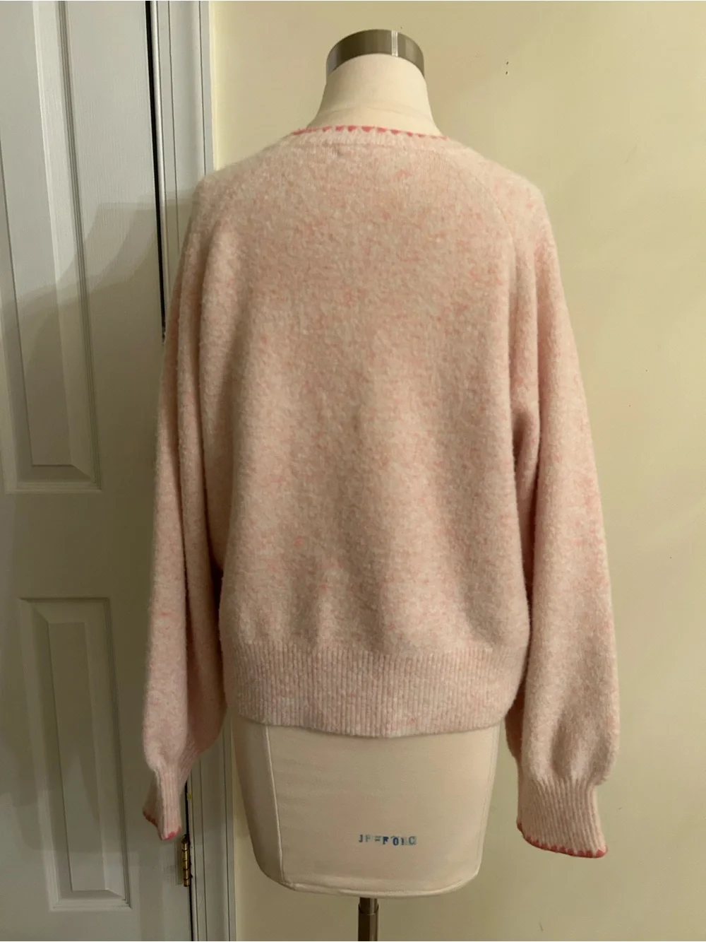 Anthropologie Flat White Cowboy Crew Neck Sweater size L - Picture 5 of 10